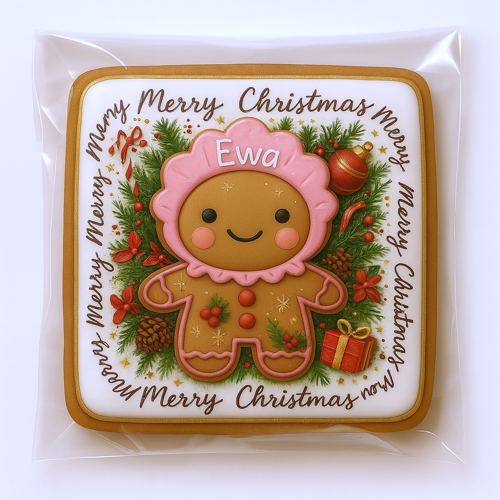 CIASTKO LUKROWANE MAMIK FAMILY EWA ROZ.L KWADR RĘCZNIE ROBIONE